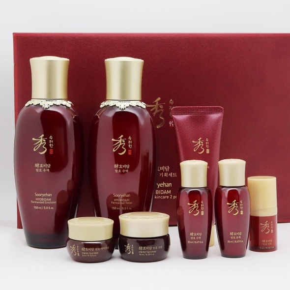 수려한 효비담 발효 2종 기초세트 촉촉한 한방화장품