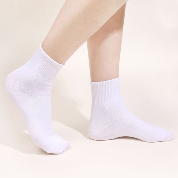 [신한카드 할인] 지알비 여성용 퀄리티 밴딩 중목 학생 양말 10켤레 (블랙 색상)