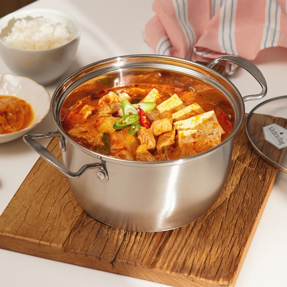 [키친플래그] 스테인레스 30 4 냄비  3종 세트(16편수, 20양수, 24양수) /인덕션경용