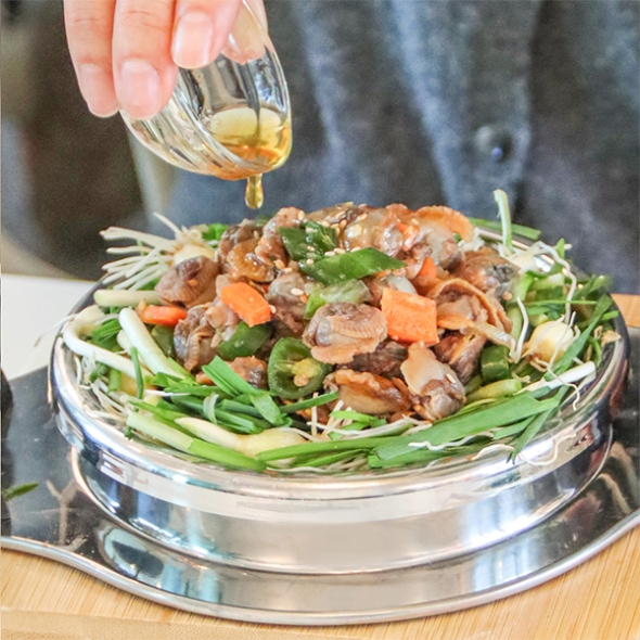 향긋한  달래꼬막장, 달래꼬막무침