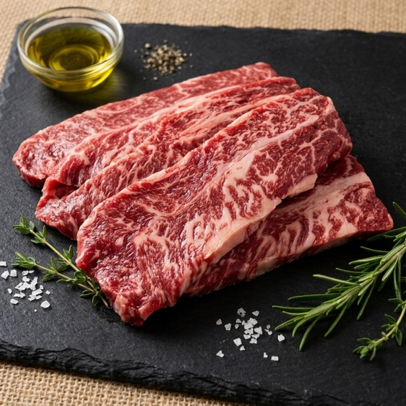 1등급 부채살,살치살,채끝살,치마살,꽃갈비살모음(마)