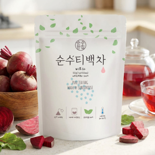 [순수티백]순수한집 비트차 티백 1팩 50개입