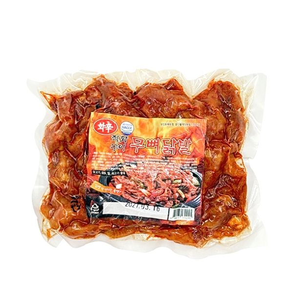 [단짠예찬] 국내산 직화구이 양념 무뼈닭발 1팩/2팩/3팩 (팩당 250g)