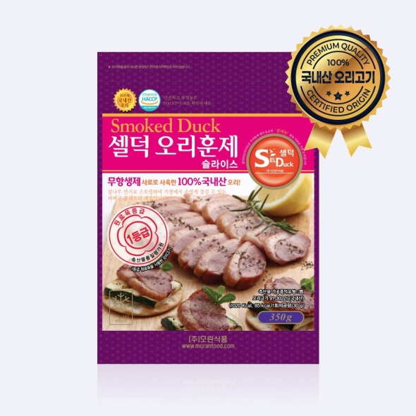 [셀덕] 국내산 오리 훈제 슬라이스 350g