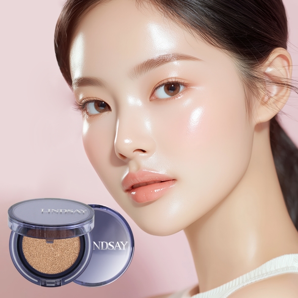 [특별할인] 린제이 촉촉한 커버력 좋은 광채 물광 화이트닝 비타 오일 톤업 쿠션