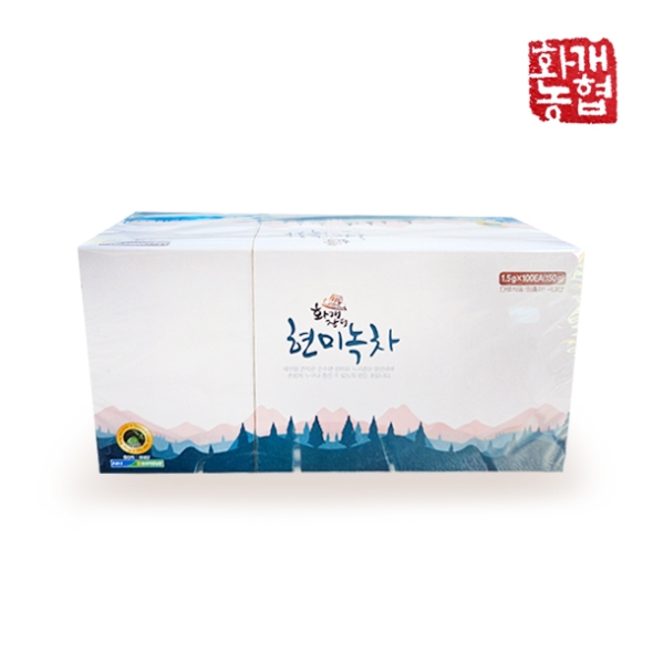 [화개농협] 화개장터 현미녹차 1박스/2박스 (박스당100티/150g)