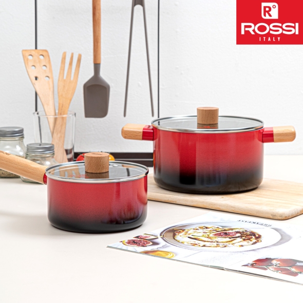 이태리 로시IH투톤레드 2종냄비 세트(16편수+20양수)
