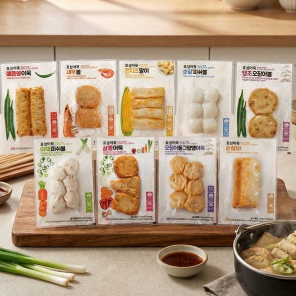 효성어묵 부산 정통 밀가루 없는 글루텐 프리 어묵 9종 세트