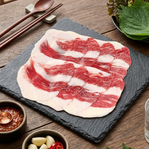 [바라던] 냉동 호주산 블랙앵거스 소 차돌박이 200g+200g