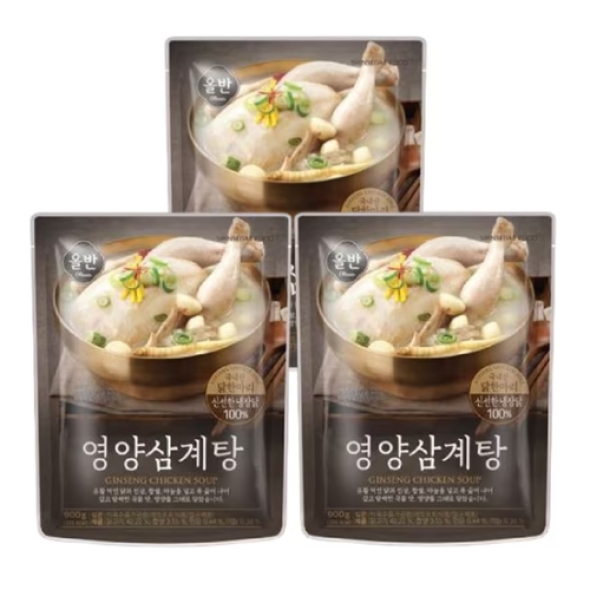 [올반] 영양삼계탕 900g x 3팩