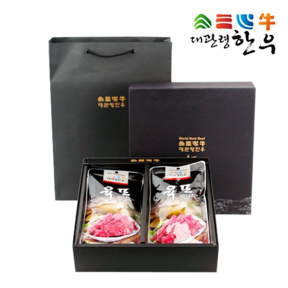 [명절특선] [축협] 대관령한우 한우육포선물세트 3종 (40gx6봉/8봉/10봉)/쇼핑백제공