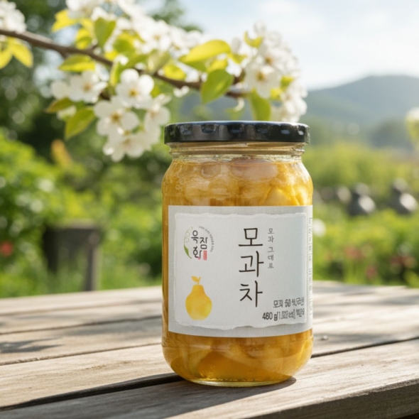 100% 국내산 옥잠화 첨가물 없는 유기농 유자 그대로 유자차 모과 생강차 460g