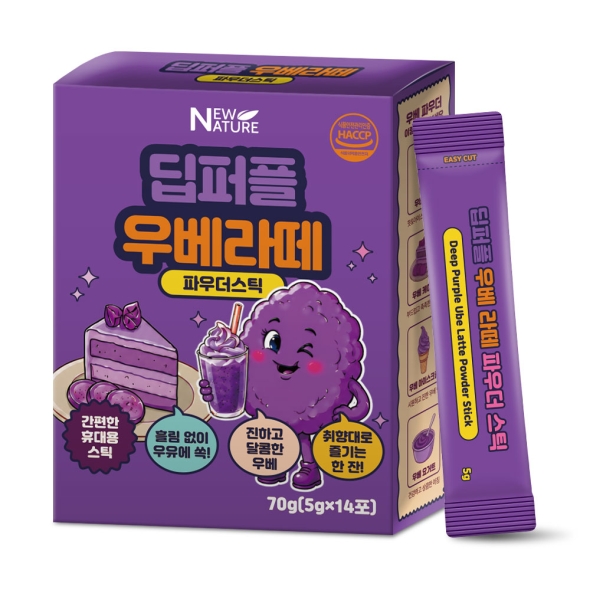 [뉴네이처] 딥퍼플 우베라떼 파우더스틱 5g x 14포