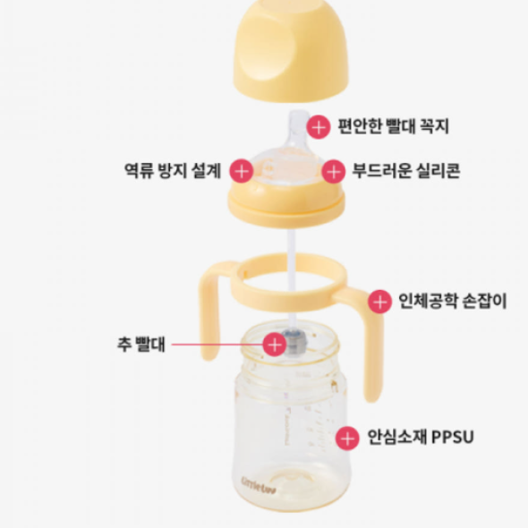 [락앤락] 리틀럽 퍼스트 PPSU 양손 빨대컵 280ml/350ml