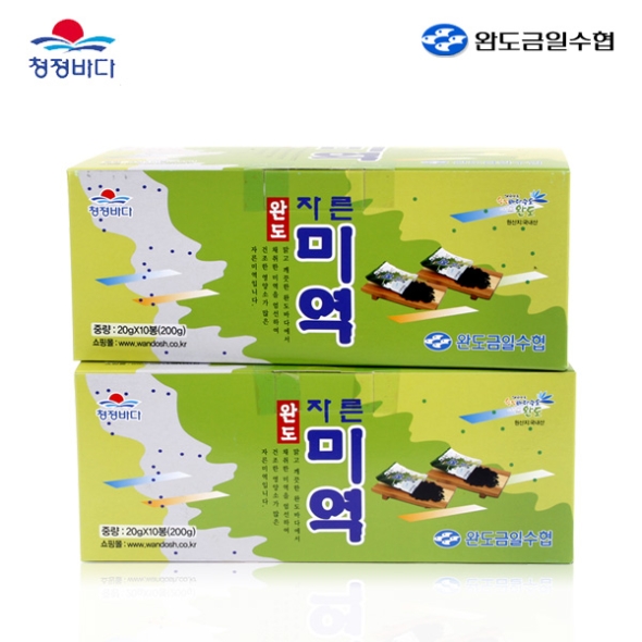 [완도금일수협] 자른미역 1박스/2박스 (박스당20gx10봉)