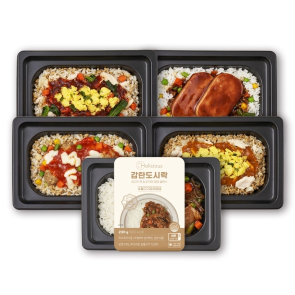 영양만점 홀리셔스 감탄도시락 5종 식단조절 간편식 덮밥 