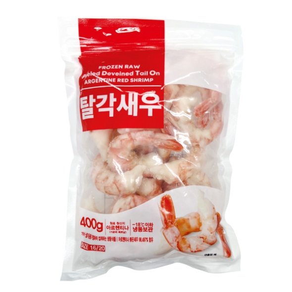 [동방유통] 살이 통통한 탈각새우(아르헨티나산) 1팩/2팩/3팩/5팩 (팩당400g)/HACCP인증