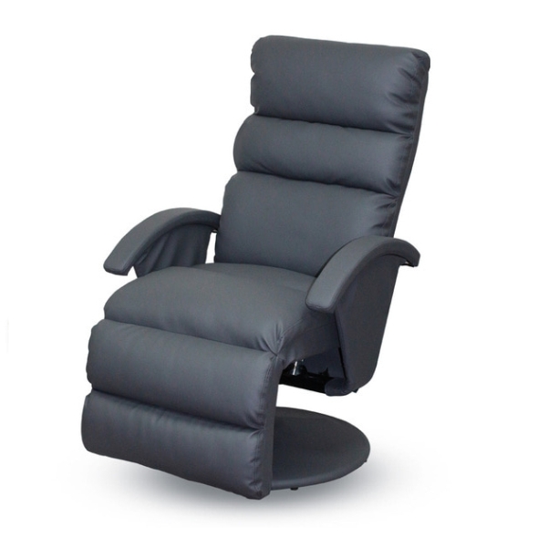 리브레 리클라이너 1인 각도조절 발받침 수동 다크그레이