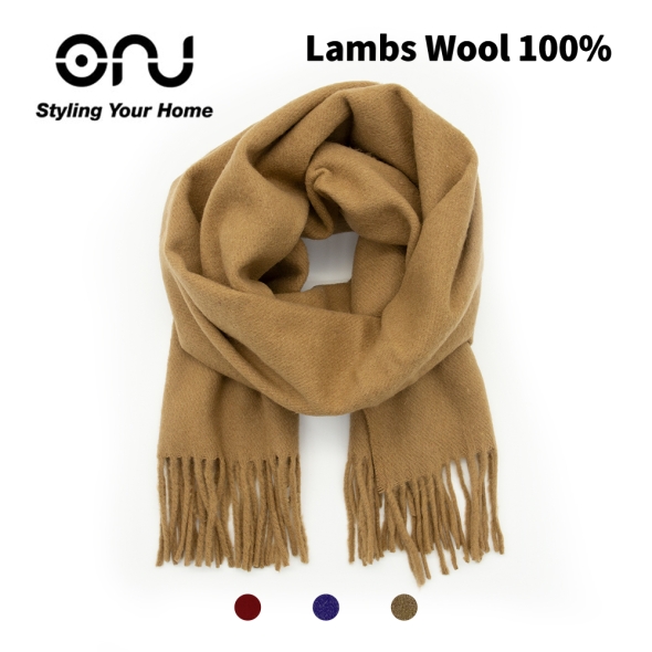 [ONU] 국내제작 프리미엄 램스울 100% 단색 머플러