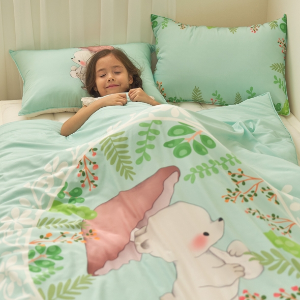 [Guy Laroche] 기라로쉬  밤부 알러지 케어 블루밍데이 이불 S 이불베개세트      (민트)