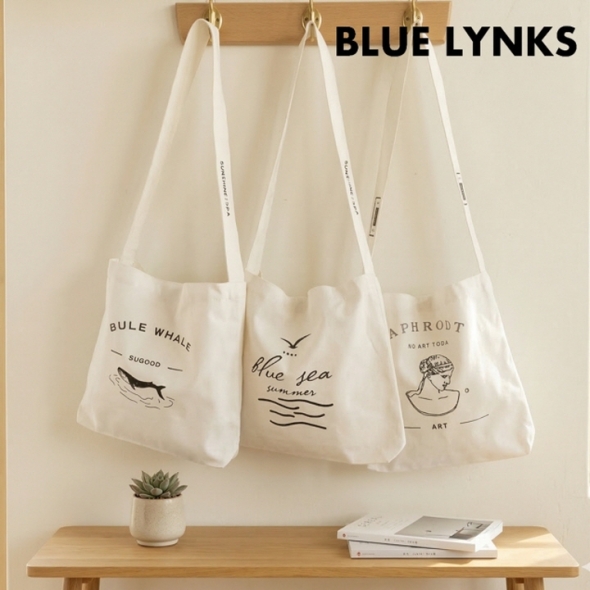 [블루링스] 그림 프린팅 에코백 캔버스백 3종세트 ABC-00517