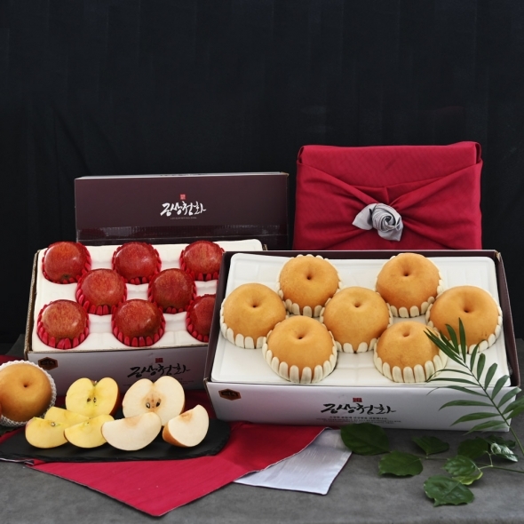 [명절브팜] 금상첨화 사과 배 혼합 선물세트