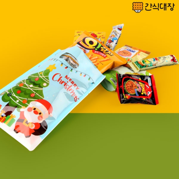 [간식대장] 크리스마스 산타트리 파우치 7종_10set (s0002)