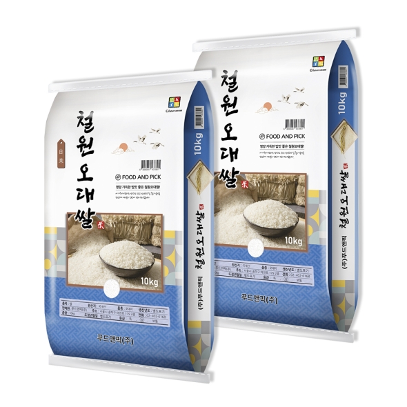 [26년도 상등급] 푸드앤픽 철원 오대쌀 10kg/10kg+10kg