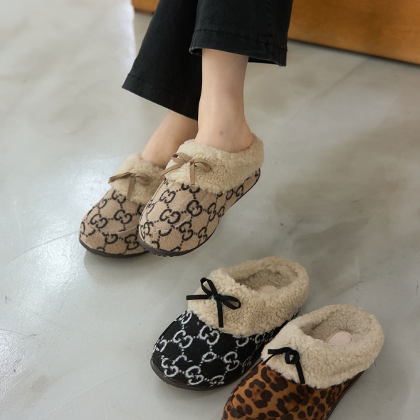 [개성시대] 국내산 여성 4.5cm 베이직 털슬리퍼 315g 데일리