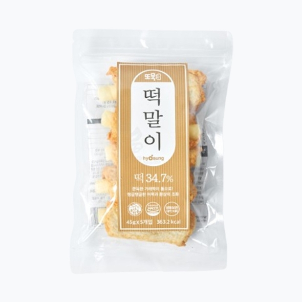 효성어묵 전통 부산 또묵 떡말이 어묵 225g