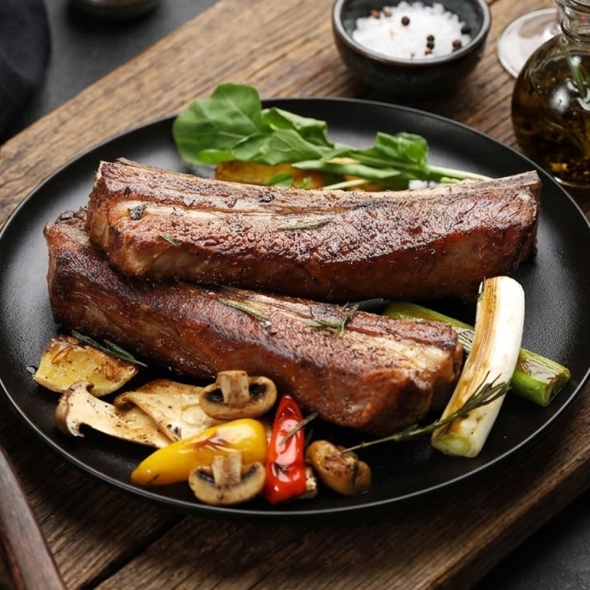 [바라던]수입산 냉동 소꽃갈비 우대갈비 600g 1팩/2팩