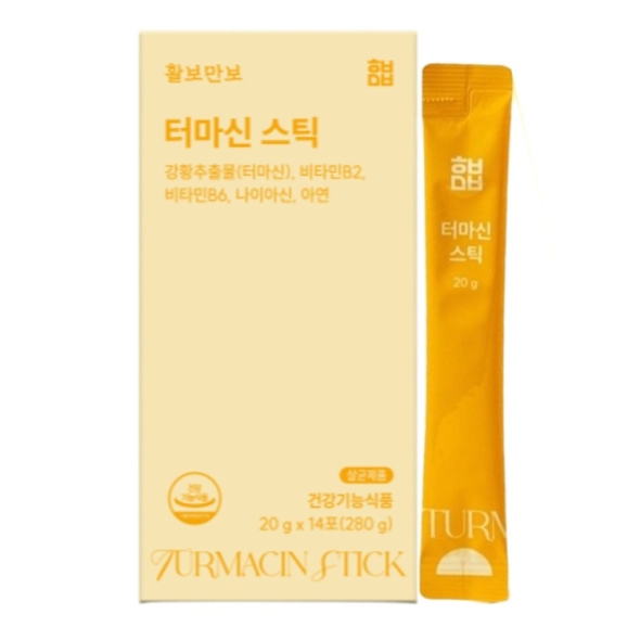 관절건강 기능성 인정 마시는 활보만보 터마신 강황 진액 스틱 14포 x 1박스