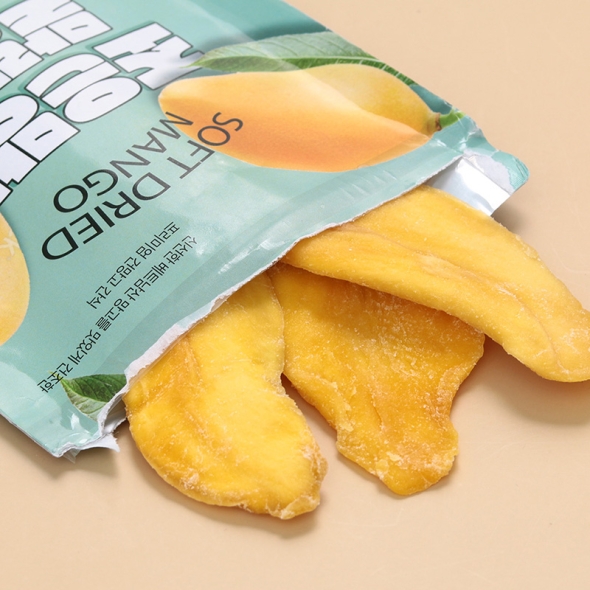 지브로와 베트남 최상급 무색소 반건조 조은 95% 건망고 말랭이 80g