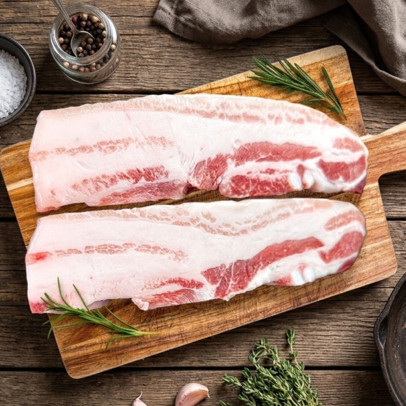 [바라던]수입산 냉동 이베리코 삼겹살 300g+300g