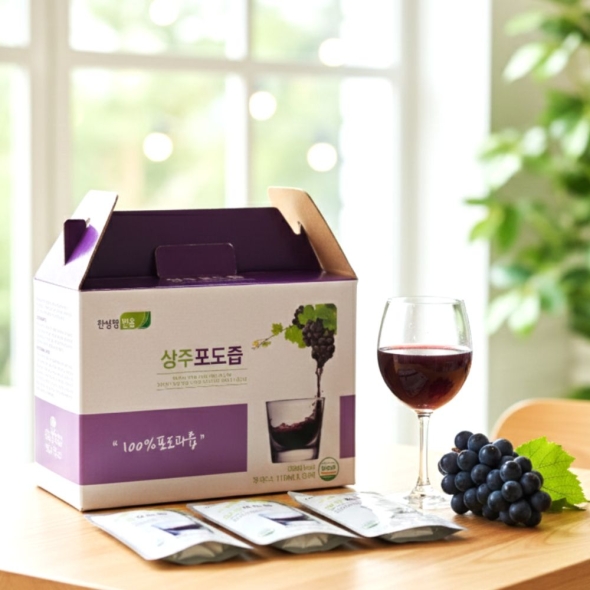 100% 포도 물한방울 넣지 않은 상주포도즙 110ml 50포 NFC주스 저온착즙