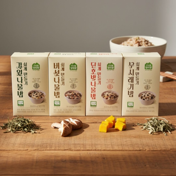 강원도 특산물 홈스랑  나물밥 쉽게만들기 8종 골라담기  밀키트 건강식