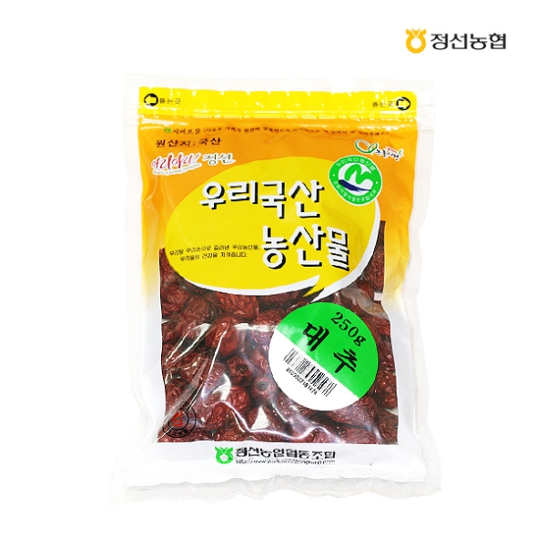 [정선농협] 오일장 약선재료 대추 1봉/2봉/3봉/5봉 (봉당250g)