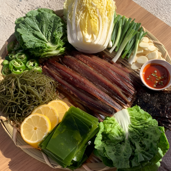 [특가] [만원의 행복] 명품 햇과메기 구룡포 발과메기 단품or야채세트 선택