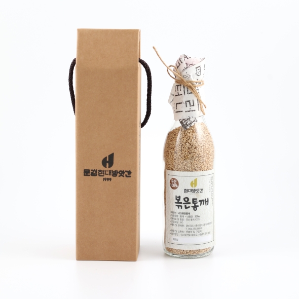  [만원의 행복] [문경현대방앗간]100%국산 볶은 참깨 1구 선물세트 350ml