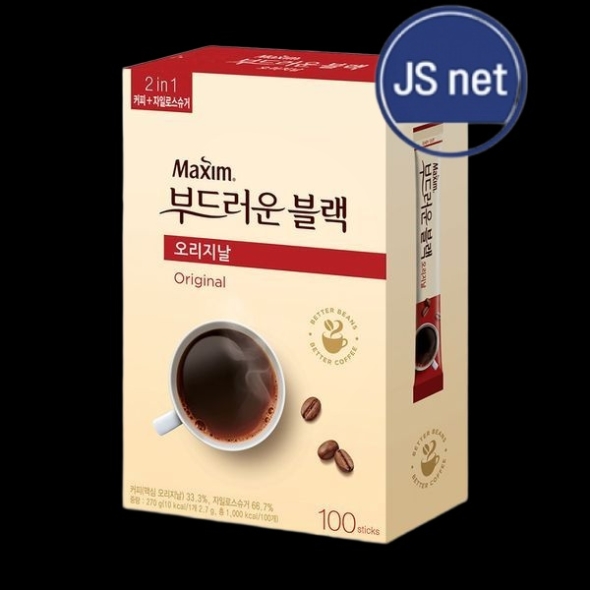 맥심 부드러운 블랙 오리지날 100개입