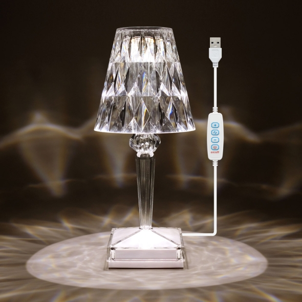 [에코너] LA05 유선 LED 크리스탈 무드램프 (유선)