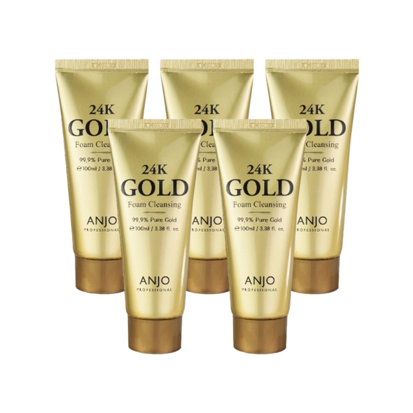 앙쥬 24K 골드 폼클렌징 100ml  5개