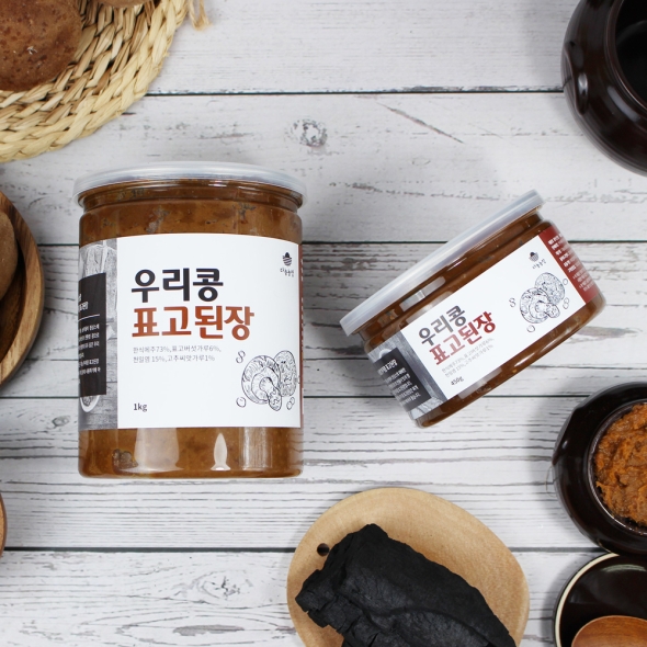 홍성엄마농부의 수제 우리콩 표고된장 450g / 1kg 유기농 콩과 표고버섯 직접재배