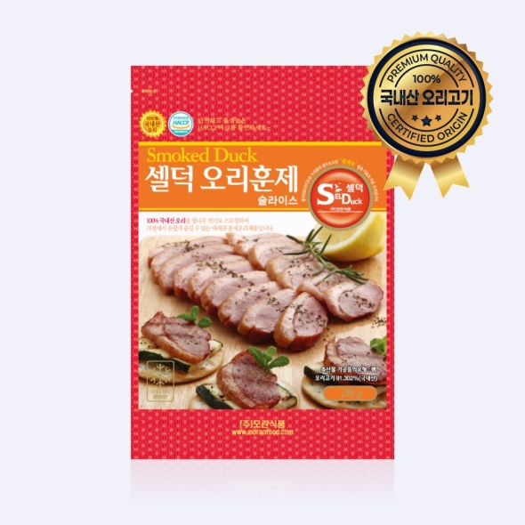  [셀덕] 국내산 오리 훈제 슬라이스 250g