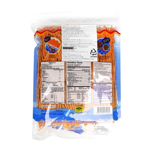 [단짠예찬] 피쉬스넥 바베큐플레이버 1팩/2팩(팩당500g)