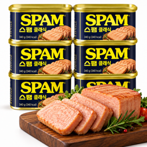 CJ제일제당 스팸 클래식 340g × 6캔 