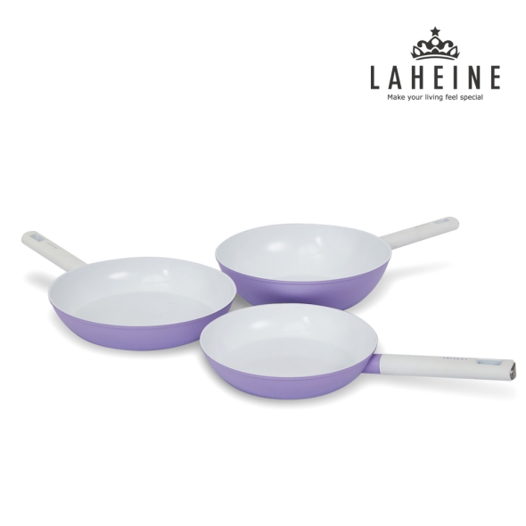 [신한카드 할인][라헨느] 더 퀸 포토프 퍼플 세라믹 IH 후라이팬 24+28+웍28cm (3종)