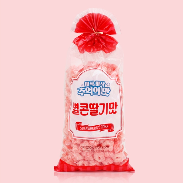  [옛날과자] 추억의맛 별콘딸기맛 2봉/3봉/5봉 (봉당200g)