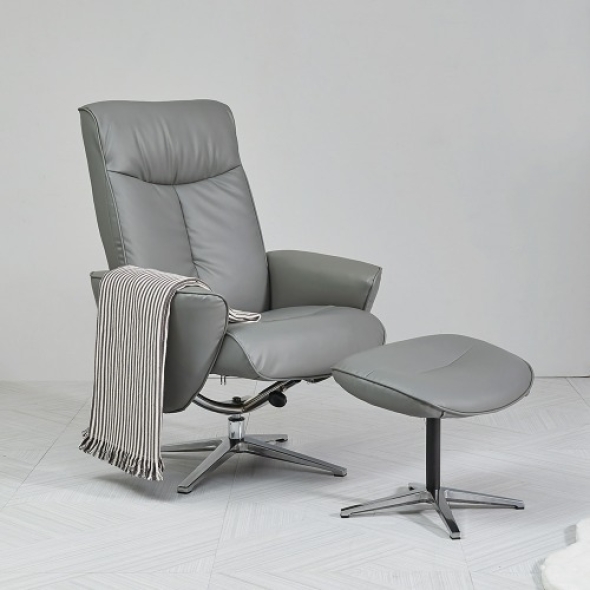 아르테시아 리클라이너 1인용 소파 스툴 그레이