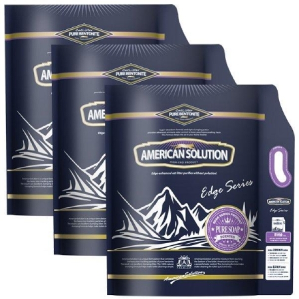아메리칸솔루션 고양이 모래 엣지 퓨어솝 6kg 3봉/6봉